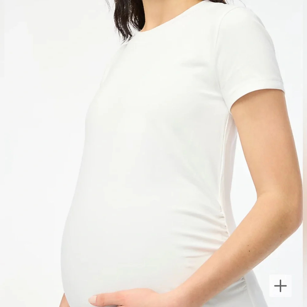 J.Crew Maternity Crewneck Tee Shirt Top Size Medium - Picture 2 of 4